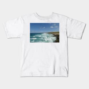 Perran Bay, Cornwall Kids T-Shirt